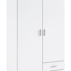 ABENUJ ARMARIO 2 PUERTAS + 3 CAJONES 150CM BLANCO